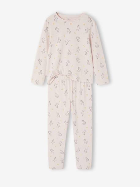 Pack of 3 Unicorn Pyjamas for Girls ecru - vertbaudet enfant 