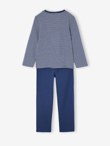 Pack of 3 Bike Pyjamas for Boys ocean blue - vertbaudet enfant 