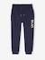 Jogging fille molleton motif love irisé marine+rose+vert sauge - vertbaudet enfant 