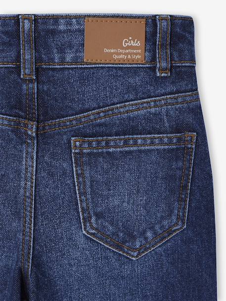 NARROW Hip, MorphologiK Wide-Leg Jeans for Girls deep blue+light blue+medium blue - vertbaudet enfant 