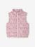 Sleeveless Lightweight Jacket with Floral Pattern for Girls printed pink - vertbaudet enfant 