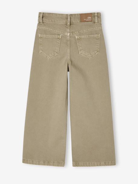Pantalon fille large MorphogiK medium corail+kaki+vieux rose - vertbaudet enfant 