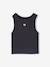2-in-1 cropped sports T-shirt with girls bras marl grey - vertbaudet enfant 