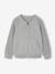 Gilet Teddy garçon manches longues gris chiné+marine - vertbaudet enfant 