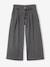 Wide-Leg Jeans with Pleats for Girls denim grey+medium blue - vertbaudet enfant 