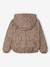 Coupe-vent fille à capuche réversible léopard/sherpa beige - vertbaudet enfant 