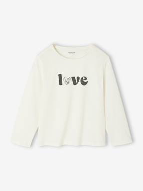 Fille-Lot de 3 t-shirts fille fantaisie manches longues