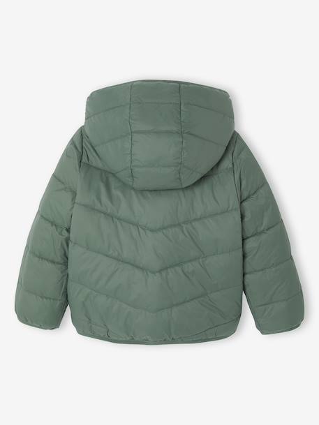Reversible Lightweight Jacket for Girls emerald green+sage green - vertbaudet enfant 