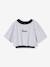 2-in-1 cropped sports T-shirt with girls bras marl grey - vertbaudet enfant 