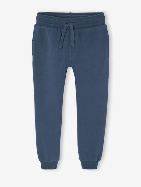 Ensemble Sport Garçon Sweat Capuche imprimé + Jogging Uni bleu pétrole+lichen - vertbaudet enfant 