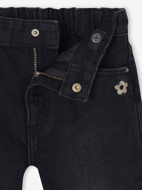 Jean fille large bleu moyen+denim black+denim bleached+denim brut+denim gris+stone - vertbaudet enfant 