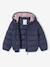 Lightweight hooded puffer jacket for girls grey green+navy blue+old rose+rose - vertbaudet enfant 