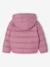 Lightweight hooded puffer jacket for girls grey green+navy blue+old rose+rose - vertbaudet enfant 