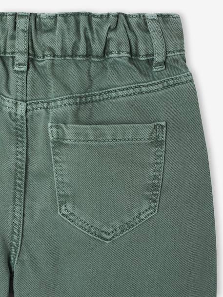 Pantalon fille large couleur pivoine+prune+rose+vert+vert de gris - vertbaudet enfant 