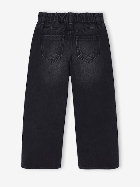 Jean fille large bleu moyen+denim black+denim bleached+denim brut+denim gris+stone - vertbaudet enfant 