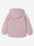 Lightweight Floral Jacket with Hood for Girls grey green+mauve - vertbaudet enfant 