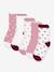 Pack of 5 Pairs of Cotton Socks with Heart Print by PETIT BATEAU rose - vertbaudet enfant 