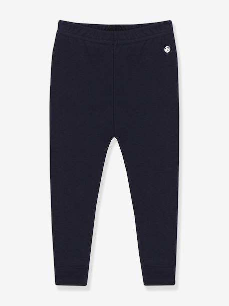 Plain Cotton Leggings for Babies, PETIT BATEAU navy blue - vertbaudet enfant 