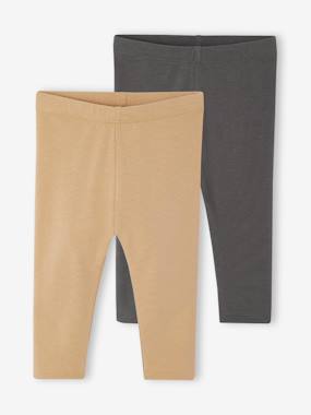 Lot de 2 leggings bébé fille BASICS - vertbaudet enfant Lot de 2 leggings bébé fille BASICS - vertbaudet enfant