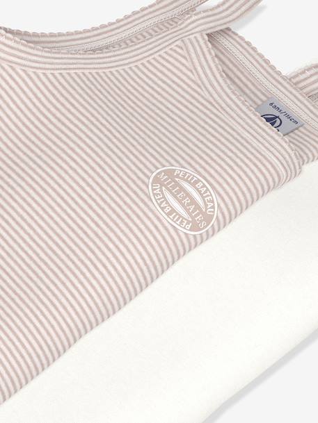Lot de 2 débardeurs à fines bretelles en coton rose pâle - vertbaudet enfant 
