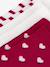 Lot de 3 paires de chaussettes coton motifs coeurs rouge - vertbaudet enfant 