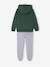 Ensemble Sport Garçon Sweat Capuche imprimé + Jogging Uni bleu pétrole+lichen - vertbaudet enfant 