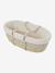 Moses Basket in Woven Natural Fibres for Babies, ENVIE DE FRAISE 0016+beige+sage green - vertbaudet enfant 