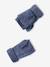 'Heart' Beanie + Snood + Gloves/Mittens Set for Girls navy blue+rosy - vertbaudet enfant 