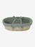 Moses Basket in Woven Natural Fibres for Babies, ENVIE DE FRAISE 0016+beige+sage green - vertbaudet enfant 