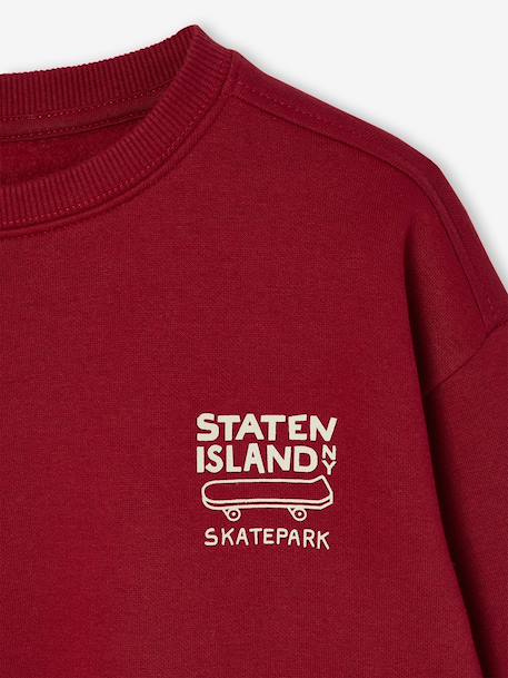 Sweatshirt with Chest Motif for Boys green+pistachio+pomegranate+red - vertbaudet enfant 