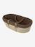 Moses Basket in Woven Natural Fibres for Babies, ENVIE DE FRAISE 0016+beige+sage green - vertbaudet enfant 