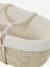 Moses Basket in Woven Natural Fibres for Babies, ENVIE DE FRAISE 0016+beige+sage green - vertbaudet enfant 
