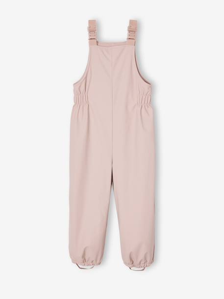 Rain Trousers with Braces for Girls pale pink - vertbaudet enfant 