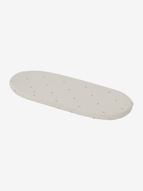 Moses Basket in Woven Natural Fibres for Babies, ENVIE DE FRAISE 0016+beige+sage green - vertbaudet enfant 