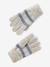 Striped Set: Beanie + Snood + Mittens/Gloves for Girls vanilla - vertbaudet enfant 