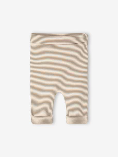 Ensemble naissance évolutif 4 pièces body + legging + bavoir + doudou écru - vertbaudet enfant 