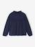 Top with Detail in Broderie Anglaise, for Girls ecru+GREEN DARK SOLID+mauve+navy blue+pale blue - vertbaudet enfant 