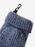 'Heart' Beanie + Snood + Gloves/Mittens Set for Girls navy blue+rosy - vertbaudet enfant 