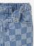 Baby jeans with a checks print stone - vertbaudet enfant 