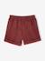 Corduroy Shorts with Heart Pockets, Easy To Slip On, for Girls navy blue+old rose - vertbaudet enfant 