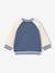 Teddy style fleece baby cardigan with bouclé badge grey blue - vertbaudet enfant 