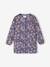 Customisable Flowers girl's smock navy blue - vertbaudet enfant 