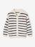 Gilet fille fantaisie en côte perlée blush+écru+vanille - vertbaudet enfant 