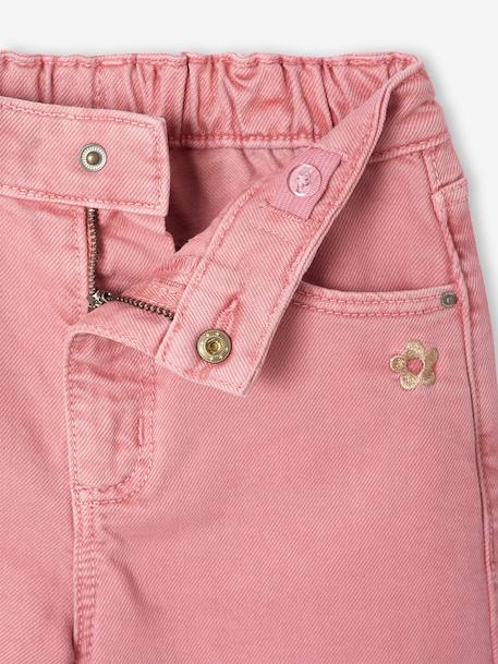 Pantalon fille large couleur pivoine+prune+rose+vert+vert de gris - vertbaudet enfant 