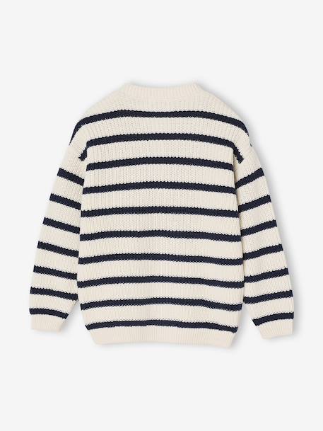 Fancy Cardigan for Girls blush+ecru+vanilla - vertbaudet enfant 