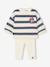 Sweatshirt + Leggings Set for Babies, Disney® MINNIE striped blue - vertbaudet enfant 