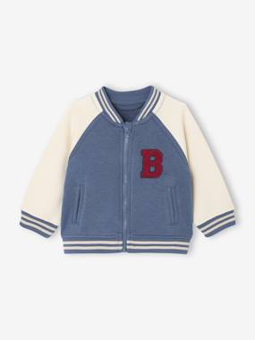 Bébé-Pull, gilet, sweat-Gilet-Gilet bébé style teddy en molleton avec badge bouclette