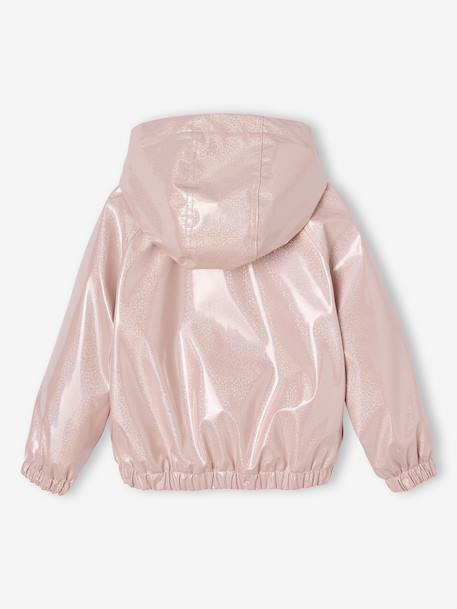 Lined Shiny-Effect Windcheater for Girls pale pink - vertbaudet enfant 