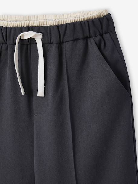 Wide-Leg Tailored Trousers for Girls, JONEN anthracite - vertbaudet enfant 