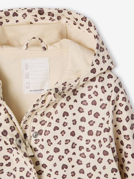 Ciré fille à capuche imprimé marine+multicolore+vanille - vertbaudet enfant 